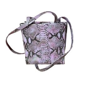 Stylish Purple Snake Print Women's Bag 8 X 10”